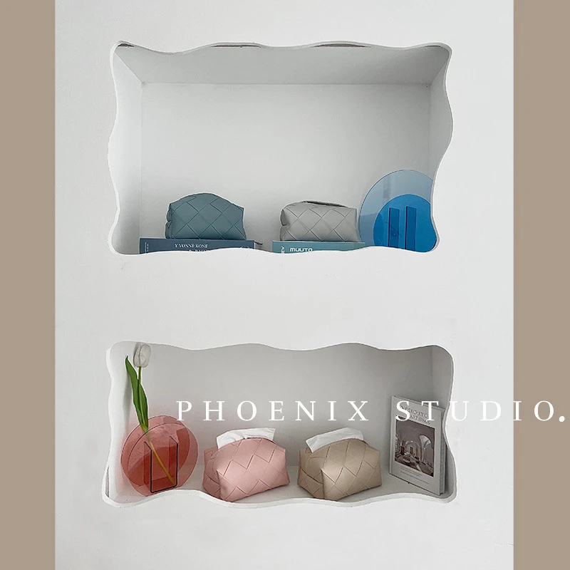 Leather Tissue Box Car Tissue Box Home Living Room Decoration Bedroom Kitchen Desktop Nordic Storage Box Napkin Holder