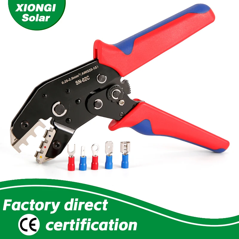 Isolados Fio Crimping Tool Grupo Versátil Conectores Elétricos Terminais Ring Spade Lugs Cabo Sortimento Kit Sn02c