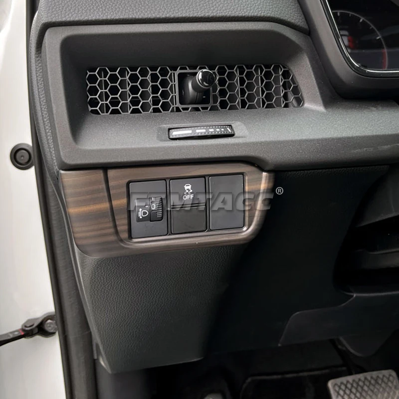 ABS Peach Wood-Style Interior Trim Accessories for Honda CR-V 2023–2024 description 10