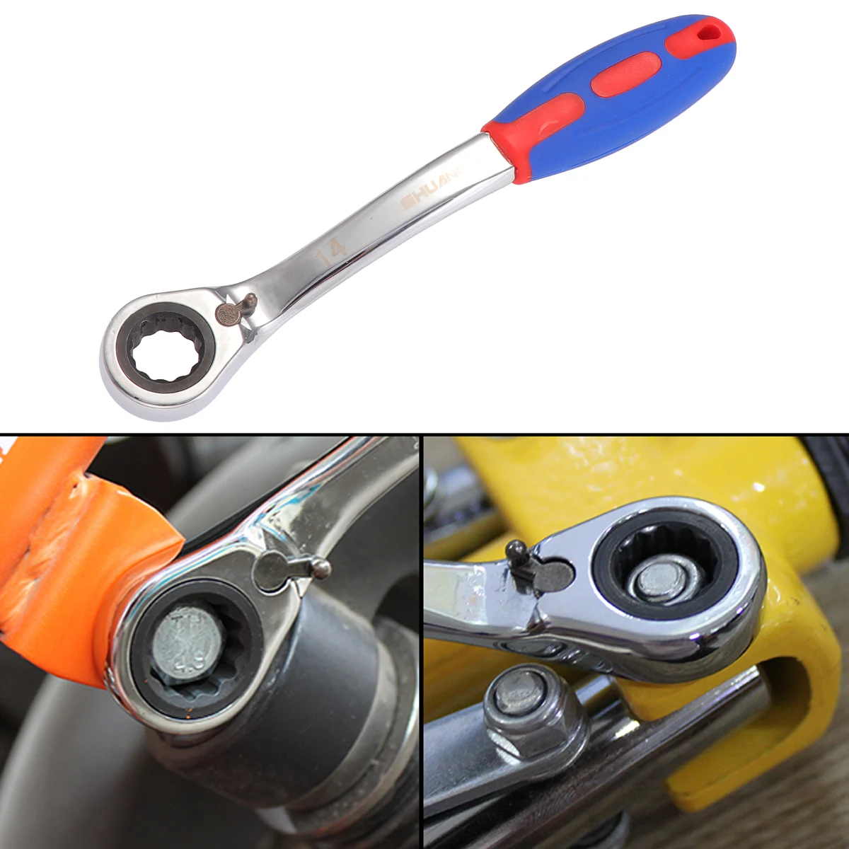 

14 MM Ratchet Wrench Metric Ratchets Household Practical Tool Small