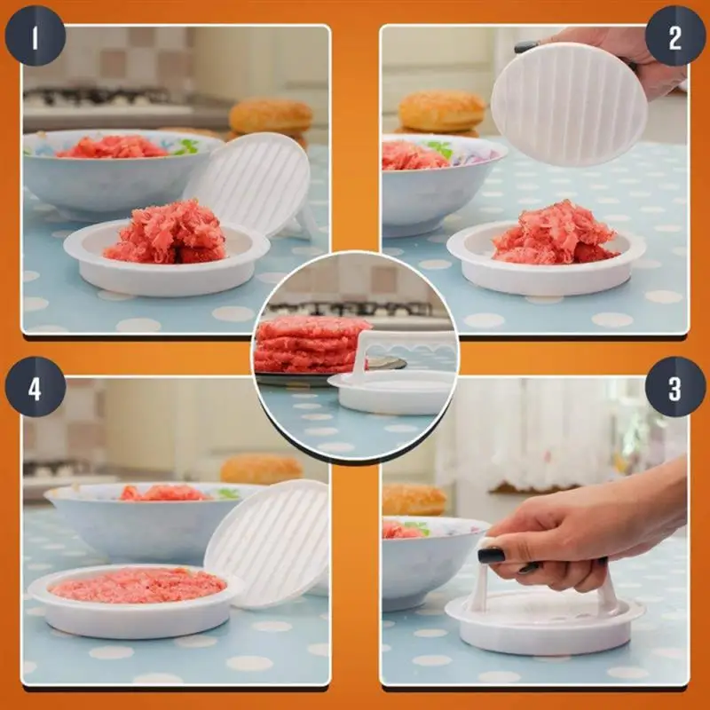 Burger Press Hamburger Press Patty Maker Mold Burger Mold Rings Easy Release Hamburger Patty Press for BBQ Grill Accessories