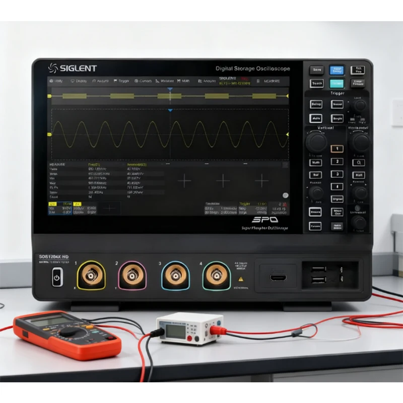 Siglent SDS1102XHD SDS1202XHD SDS1104XHD SDS1204XHD 200MHz Bandwidth 4 Channel 2 Channel DSO for Lab Research, PCB Repair, Unive