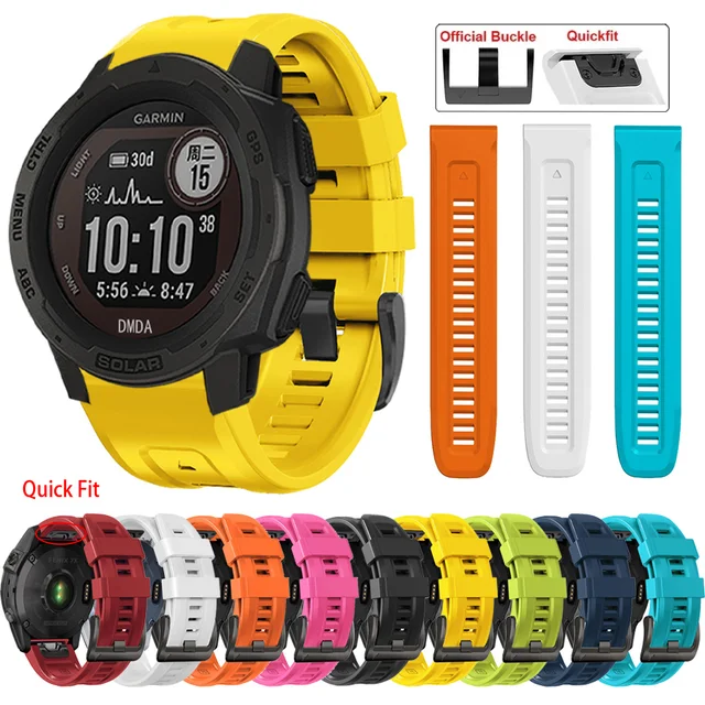 Sportowy silikonowy pasek Quick Fit do Garmin Forerunner 955 965 745 945 LTE S62 S60 / Instinct 2 45mm Pasek 22/26mm Bransoletka Correa Pasek