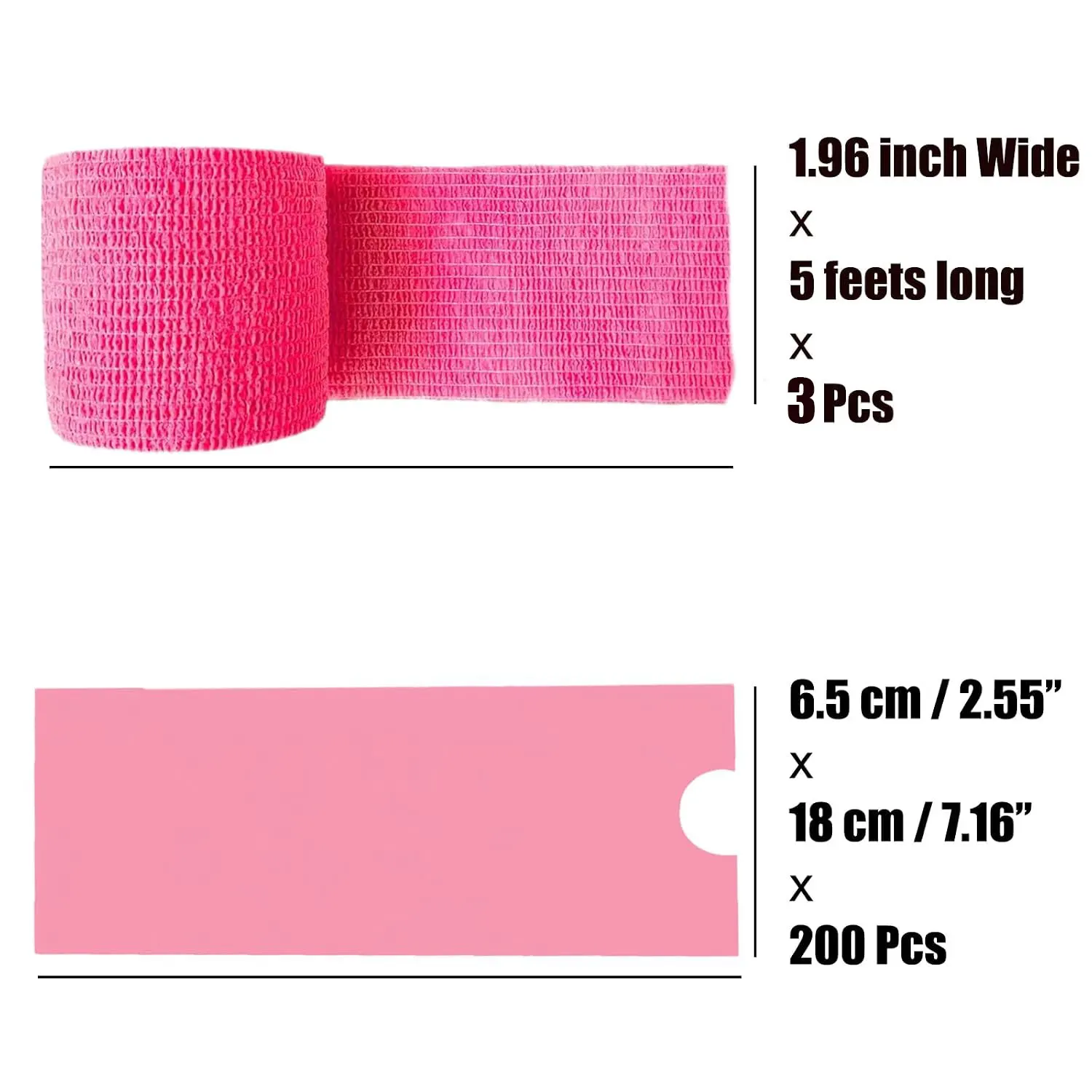 200pcs Large Tattoo Machine Pen Covers Bags with 3pcs Tattoo Grip Cover Bandages Elastic Grips Tape Wraps Kit Tattoo Accessories
