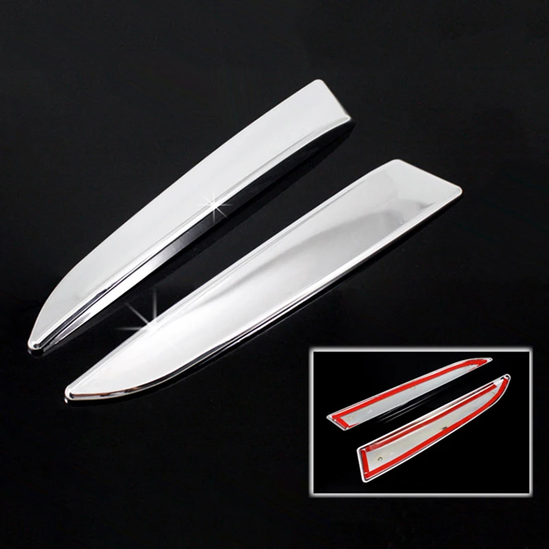 For Ford Escape Kuga 2013 2014 2015 2016 2017 2018 Chrome Rear Trunk Window Spoiler Cover Side Pillar Post Trim Molding Garnish