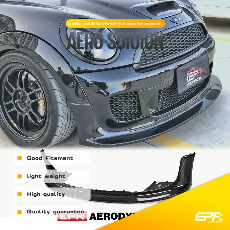 

Для Mini Cooper R56 JCW Mon Style передняя губа подходит для подтяжки лица, комплект разветвителя бампера, внешний аксессуар
