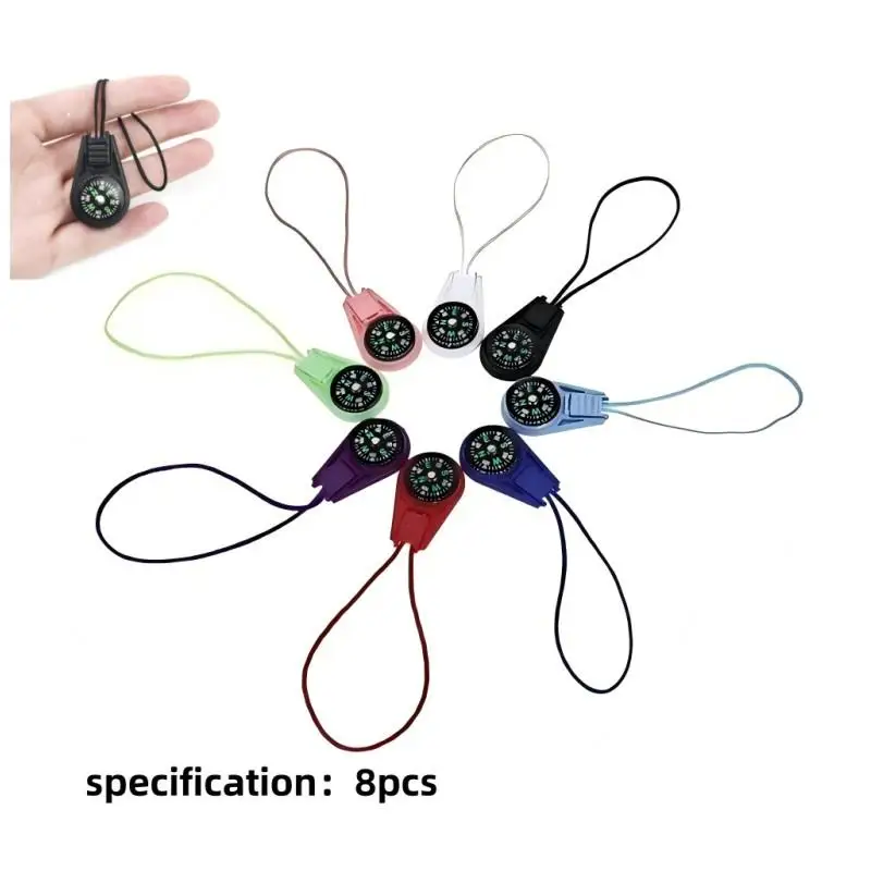Mini Pocket Compass Keychain Bulk, Small Survival Button Compass for Paracord, Hiking, Scout & Classroom