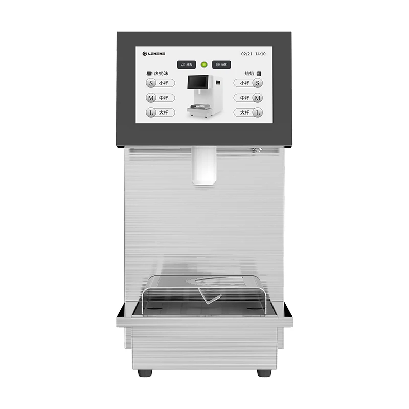Eco-Friendly Automatic Electric Milk Frother Waterless Foaming System for Coffee Bubble Milk Steamer Custom Setting for Shops