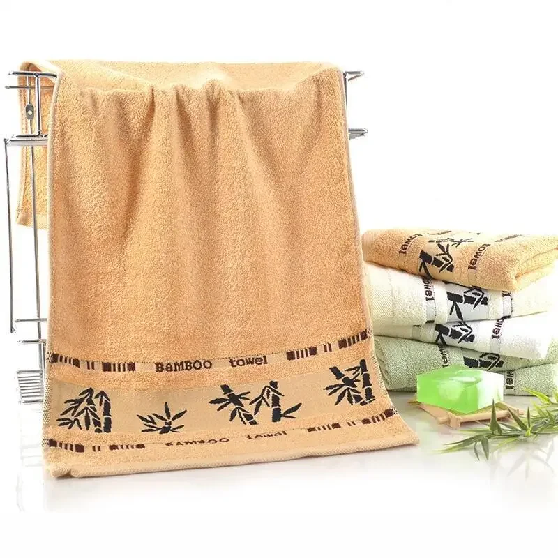 

Bamboo Fiber Towels Set Home Bath Towels for Adults Face Towel Thick Absorbent Luxury Bathroom Towels