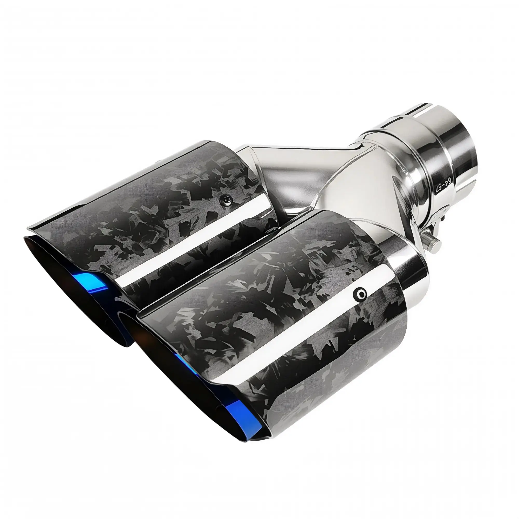 

Dual 3.5 Inch Carbon Fiber Exhaust Tips With 2.5 Inch Inlet For 61-63mm Pipe