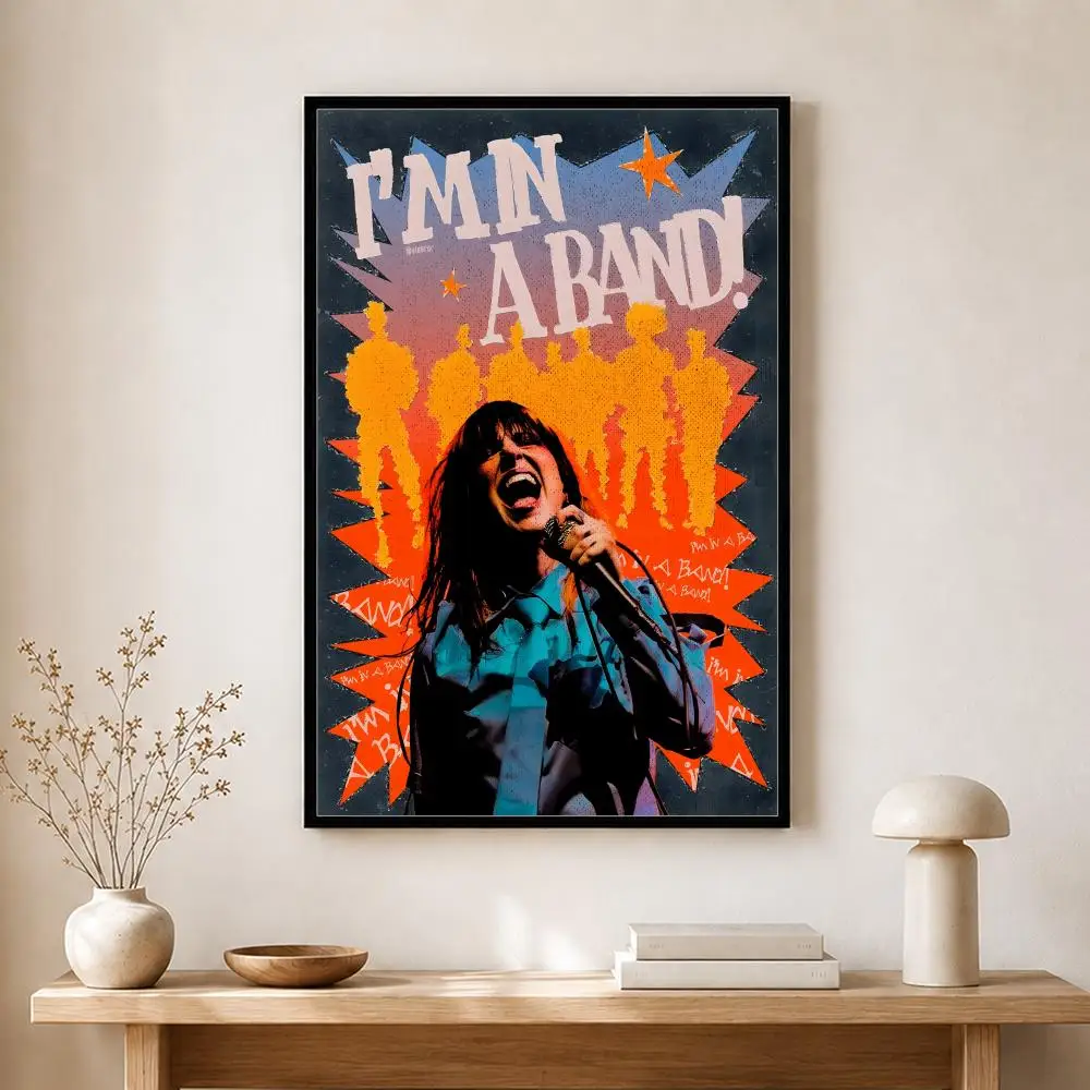 Band Paramore Poster, selbstklebender, wasserfester Kunstdruck, Aufkleber für Café, Bar, Zimmer, Wanddekoration – Detail 9