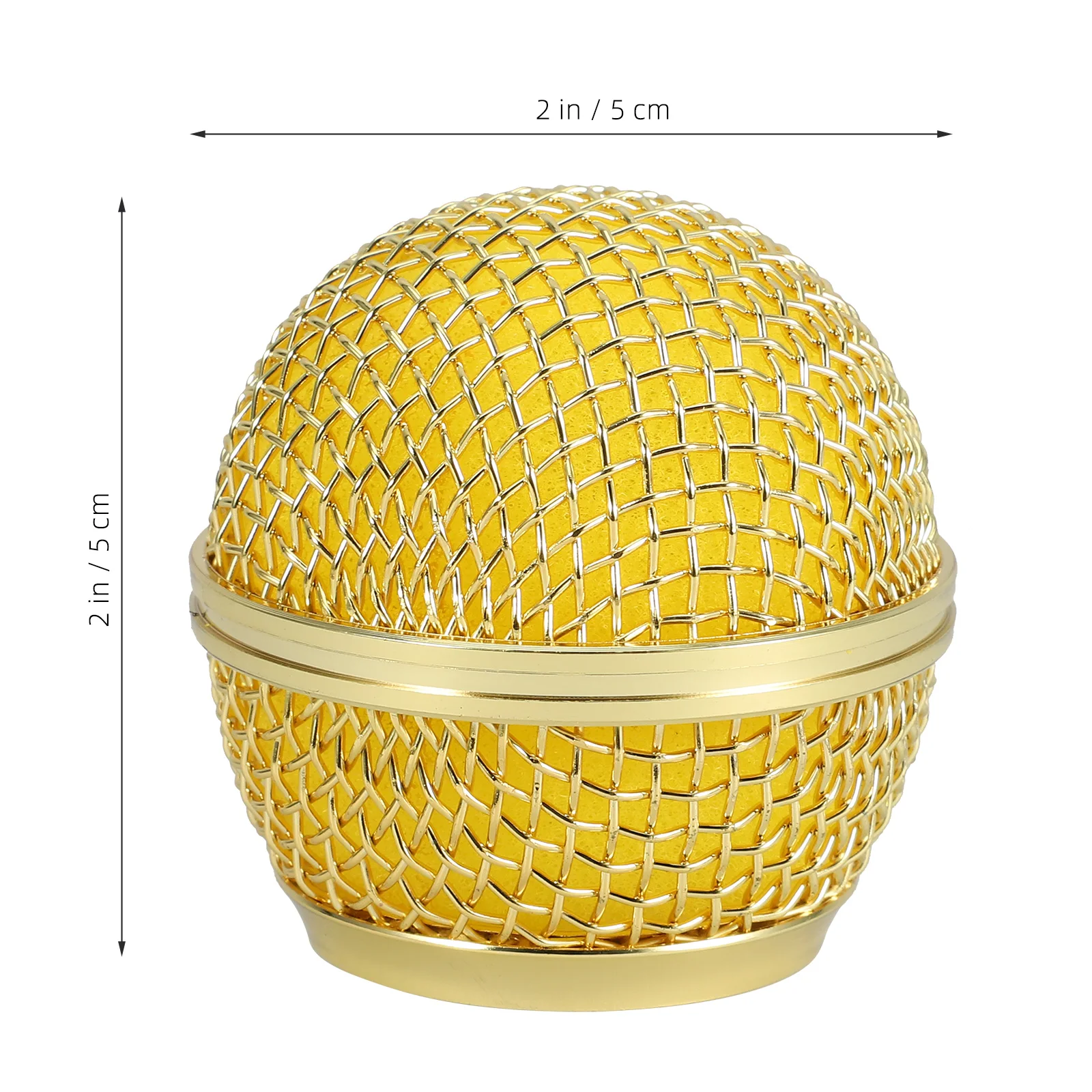 

4 Pcs Microphone Mesh Head Parts Accessories Covers for Microphones Grill Metal Grille