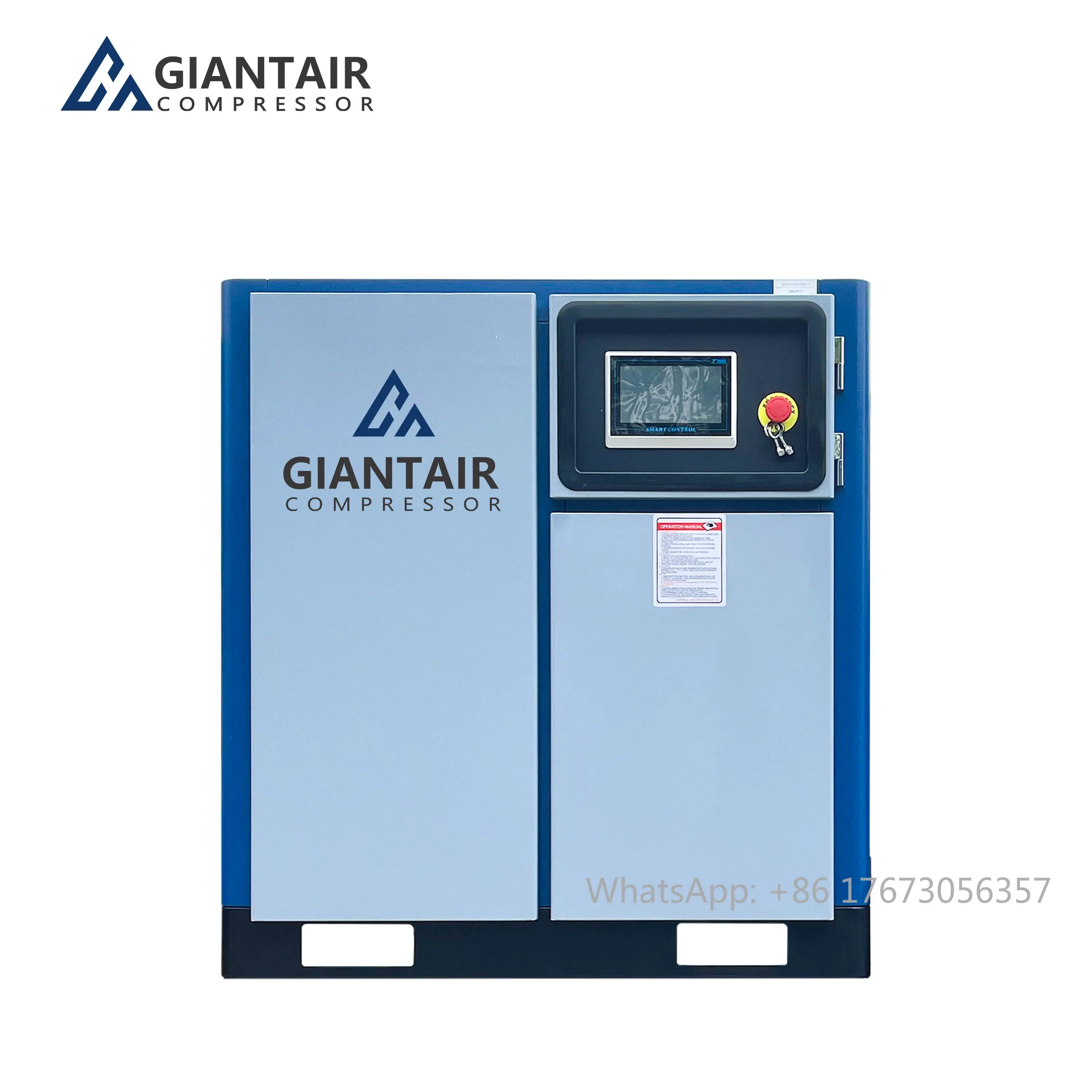 15KW Compressor De Ar 20 HP Screw Air Compressor 6-14bar Low Noise Industrial Rotary Air-Compressor For Vapor Blasting