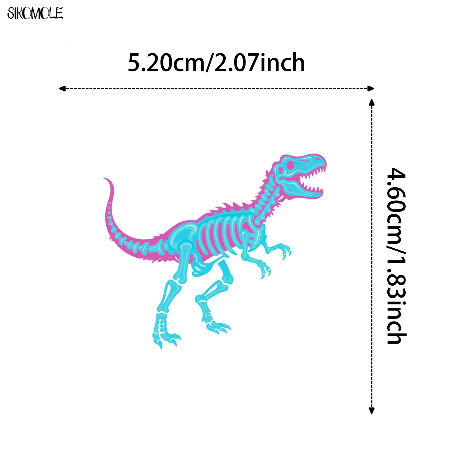 10/30/56 個漫画カラフルなスケルトン恐竜ステッカー美的 DIY スクラップブック文房具スーツケースデカール落書きステッカーおもちゃ