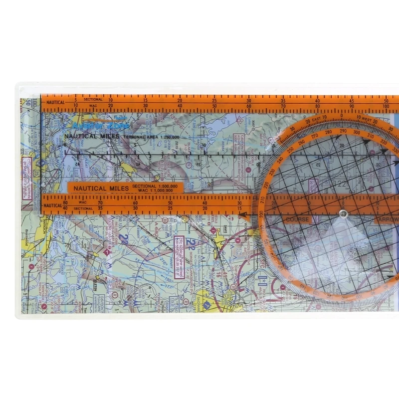 Plastic Circulars Slide Rule Flight Computer Aviation Plotter Circulars Slide Rule