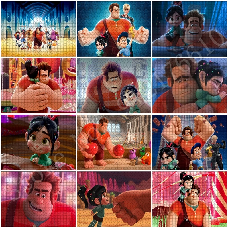 Wreck It Ralph Disney Movie 500 Pieces Puzzle Adventure Comedy Puzzles for Adults Paper Jigsaw Puzzles Kids Game Geek Home Decor