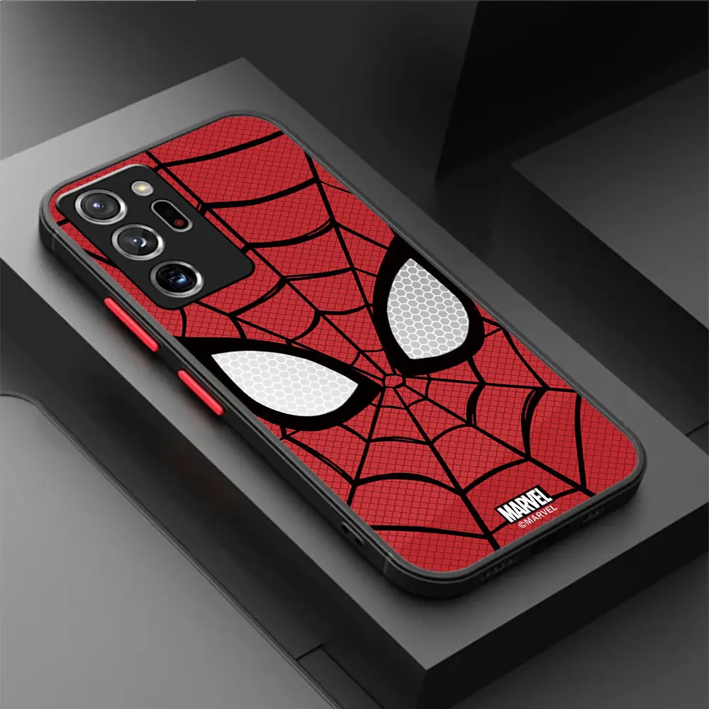 Marvel superhero Spider Man Phone Case for Samsung Galaxy Note 10 Plus Note 9 8 S10 Plus S8 Note 20 Ultra S9 Cover