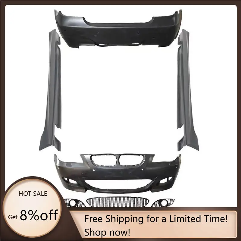 

E60 Upgrade M5 Style Body Kit Bodykit Front Bumper Rear Bumper Side Skirt for BMWS 5 Series E60