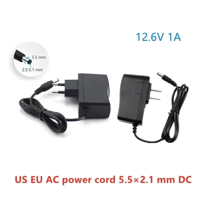 New Portable Super 12V 20000mah 18650 Rechargeable Lithium Battery Pack 12.6V for CCTV Camera Camping Light DC Plug+12.6V 1A