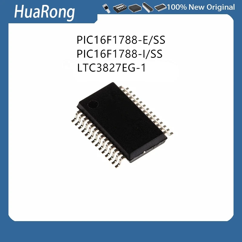 10Pcs/Lot  PIC16F1788-E/SS PIC16F1788-I/SS 16F1788 LTC3827EG-1 LTC3827 SSOP28