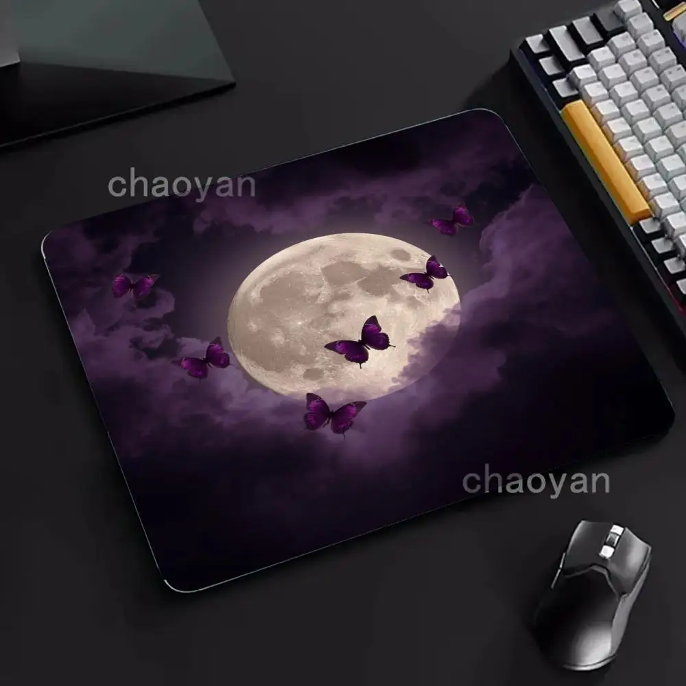 Moonlight scenery Mouse Pad Large Computer Office Game Table Mats small Rubber Anti-slip Gaming Keyboard esk Pads