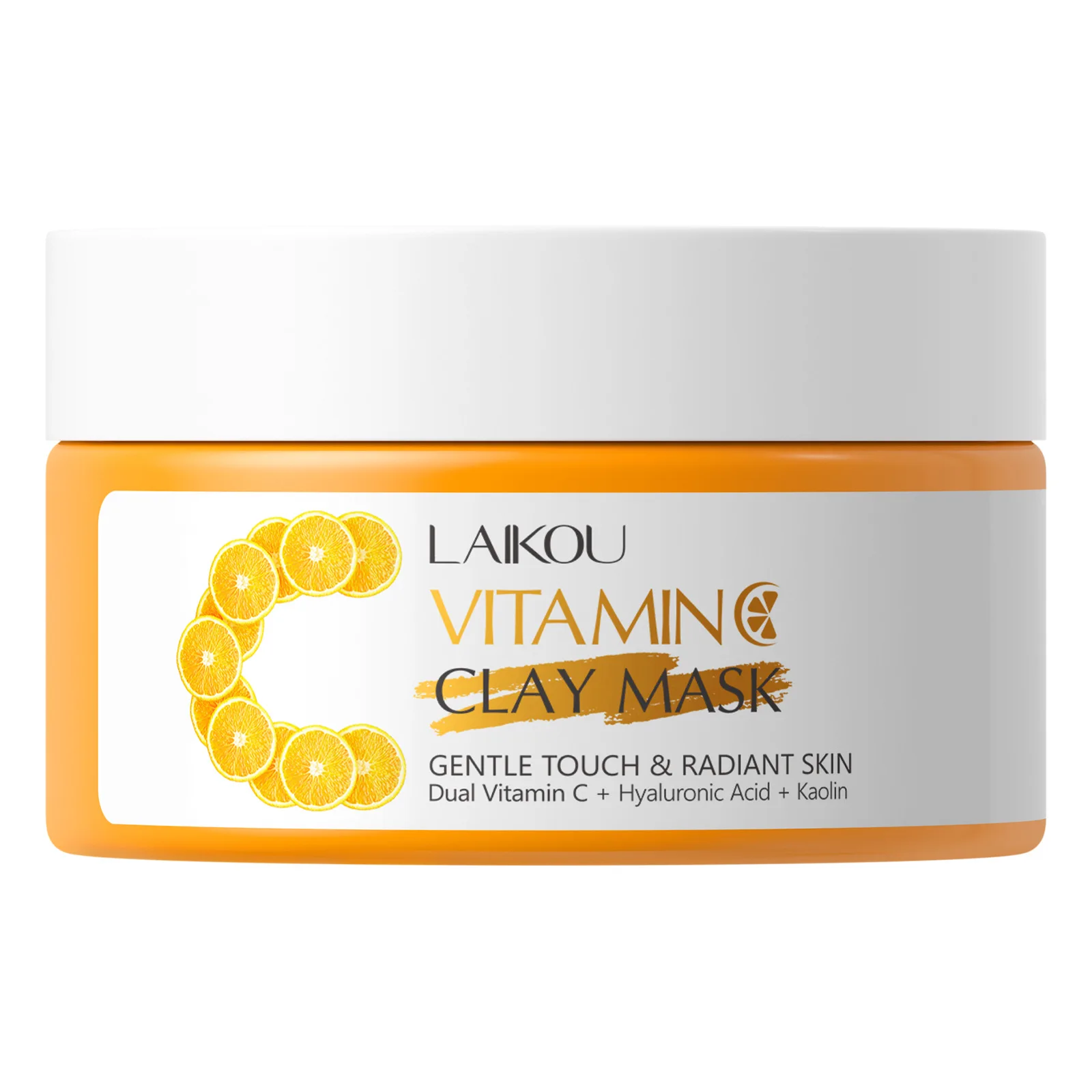 

LAIKOU Japanese Vitamin C Mud Mask, Oil Control Pore Minimizing Clay Mask, Gentle Exfoliating Face Mask 100g Clay Texture