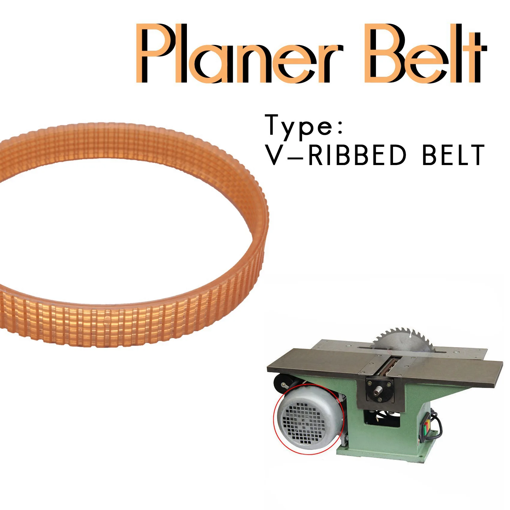 -[Retail TX] 2Pieces/Lot 9401-6PJ348 Planer Belt Ribbed Belt Abrasive Machine Belt
