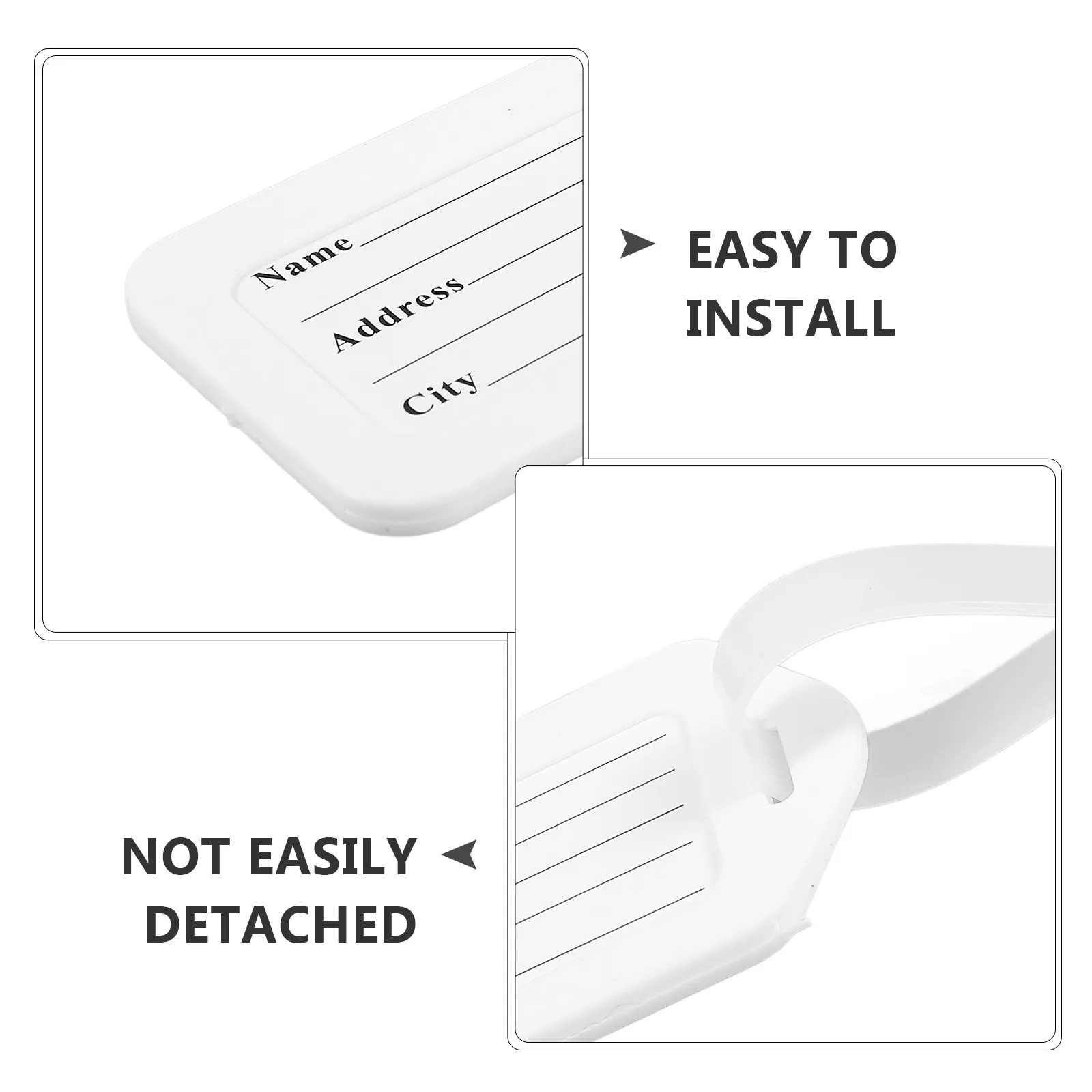 

16Pcs Luggage Tags Portable Key Labels Multi-Function Colorful Id Tag for Keys Suitcase USB Drive Hotel Airport Organization