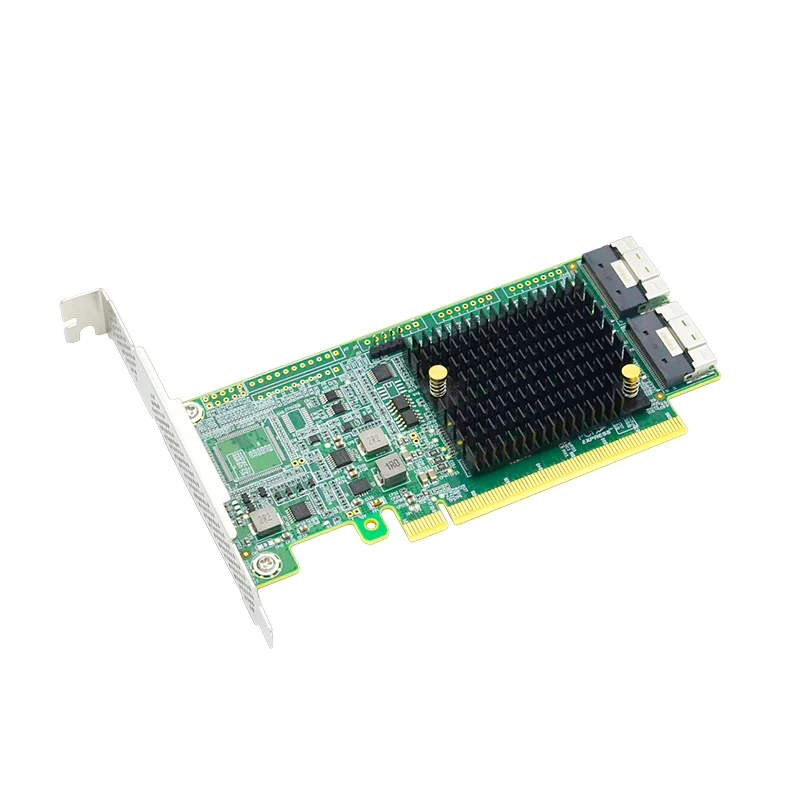 Imagem -05 - Pci Express Retimer Adaptador 4.0x16 para Dois Slimsas Sff8654 8i Pe41654i