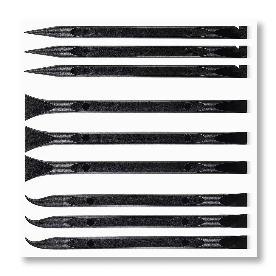 ✱9 Pcs Plastic Scraper Tool Scratch Free Plastic Scraper Cleaning Pen Shaped Scraper Tool Multipurpose Label Scraper