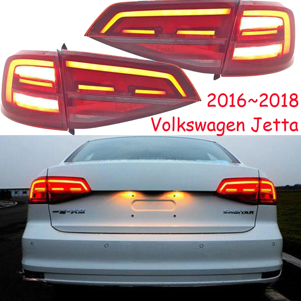 

Video Display Car Tail Lights For Taillight JettaMK7 2016 2017 2018 LED Tail Light Rear Lamp DRL+Brake+Park+Moving Turning Lamp