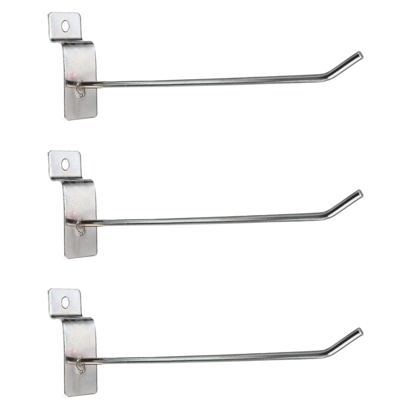 

75 X Slatwall Single Hook Pin Shop Display Fitting Prong Hanger 150Mm-AT64