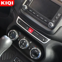 Center Console Dashboard Seat Heat Switch Button Panel Cover Trim for Jeep Renegade 2015 2016 2017 - 2021 Molding Accessories