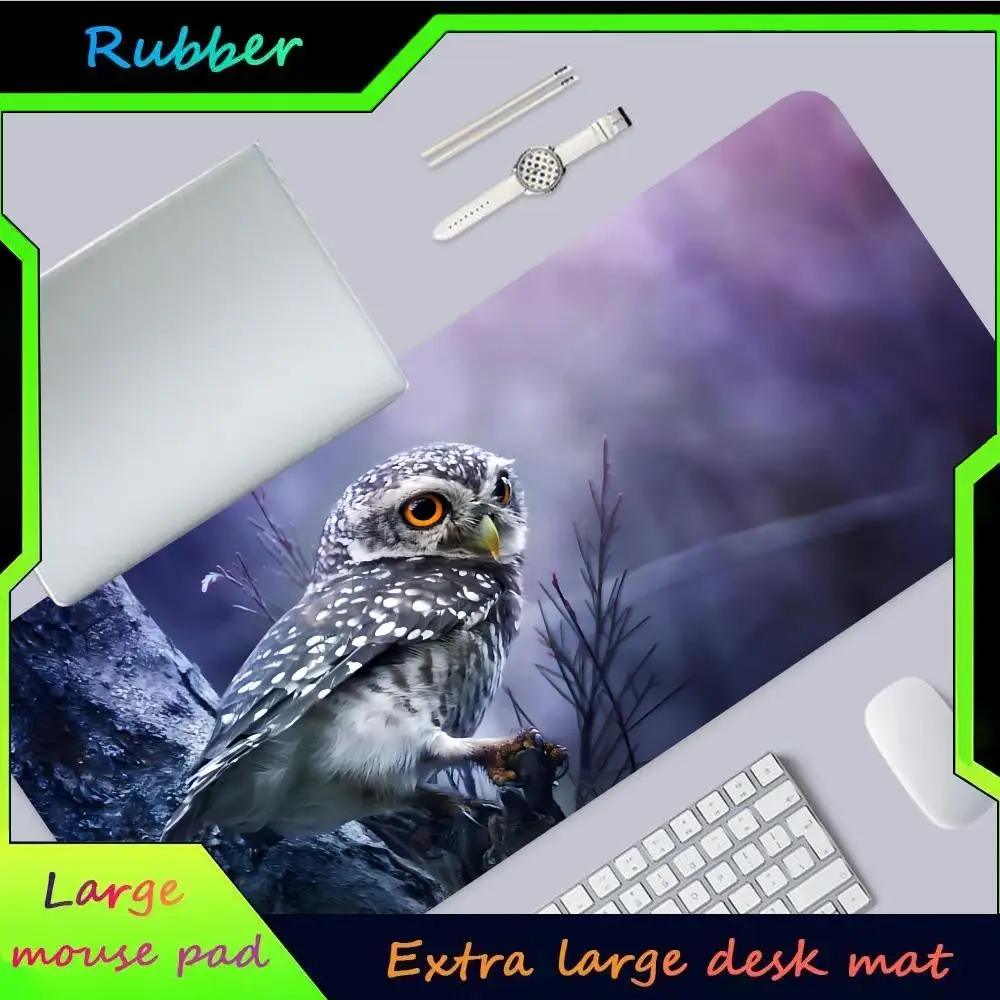 

Halloween Owl MINISO Mouse Pad Hot Large Game Mause Pads XL Lock Edge Size for Gamee Give gifts daughter boy brother friend Worl