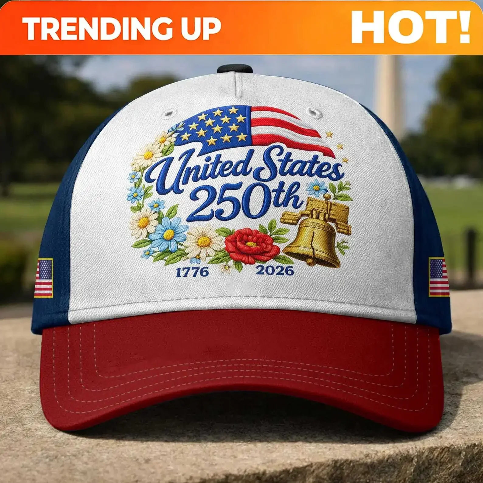 Customization 250 Years America Hat, United States Of America Cap 1776-2026, Patriotic Eagle Flag Hat, Independence Day Gift Hat