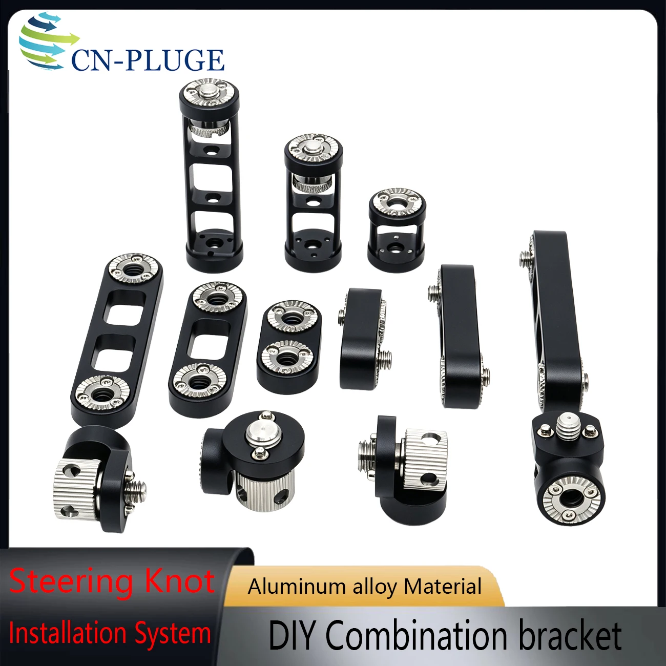 DIY Combination of Steering Knot Installation System Accessory Support System, Made of Aluminum Alloy Material