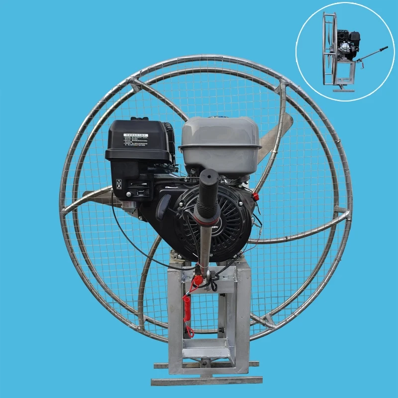 Marine 7.5HP Pneumatic Wind Propeller Foam Flat Boat Hanging Propeller Shrimp Crab Pond Feeding Outboard Propeller