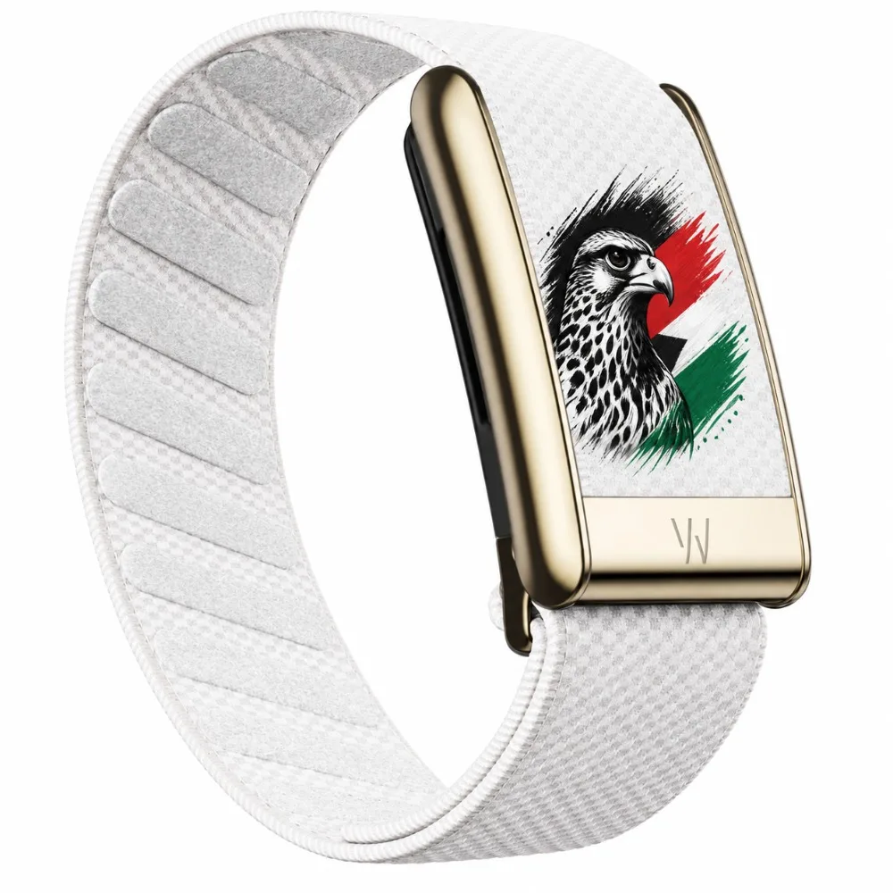 For WHOOP 5.0 MG Royal Falcon Pattern Nylon Woven Strap Luxury Sport Replacement Wristband Fashion Fitness Band