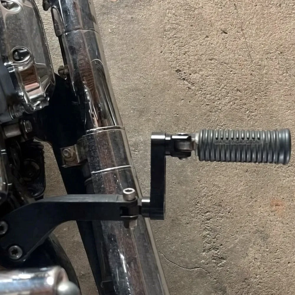 For Touring Foot Peg Extension Bracket New Motorcycle Foot Peg Highway Bracket 360° Adjustable Rugged Foot Peg Extension Bracket