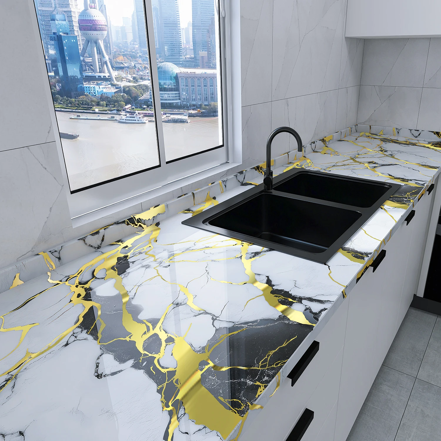 Waterproof Oil-Proof And Smoke-Proof Self-Adhesive Kitchen Stickers Wall Stickers Waterproof Stovetop Renovation Stickers.