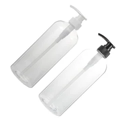 2pcs Refillable Pump Bottles Designer Shampoo Dispensers Clear Soap Dispensers 1000ml