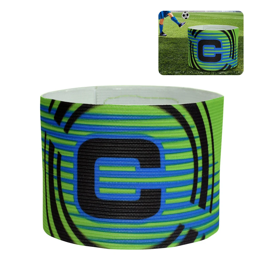 Футбольная капитанская повязка, регулируемая капитанская повязка на руку, дышащая, сильная адгезия для тренировок футбольной команды