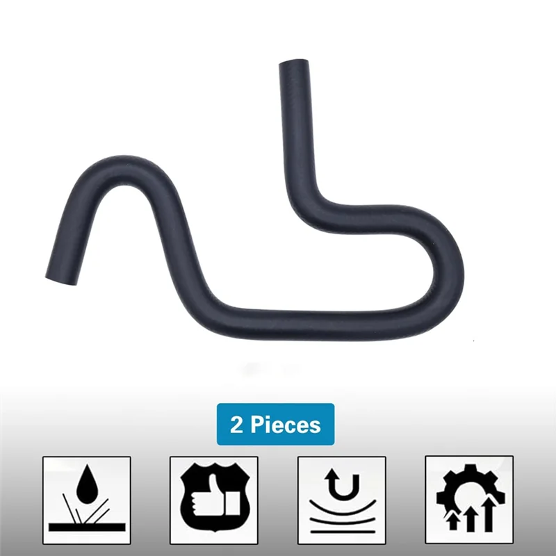 Kraftstoffschlauch Universal 45, 90, 135, 180 Grad Biegeset – 2 Stück 5/16 Zoll U-Cut geformte Kraftstoffleitungs-Gummischlauch-Winkelbiegungen