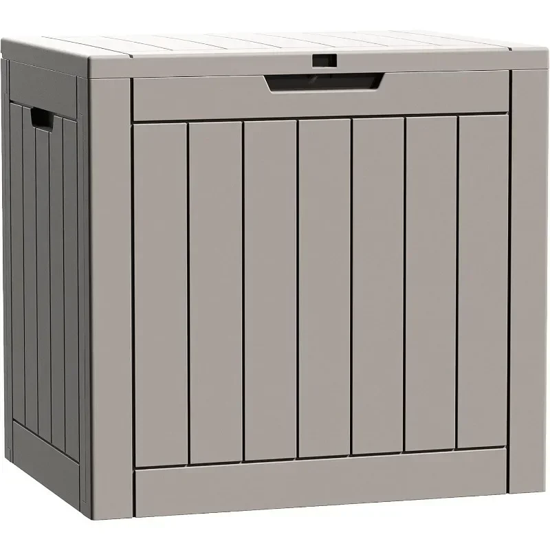 Realife 30 Gallon Outdoor Storage Box for Transport, Lockable Waterproof Transport Box for Yard Tools, Outdoor Cushions Pillows,