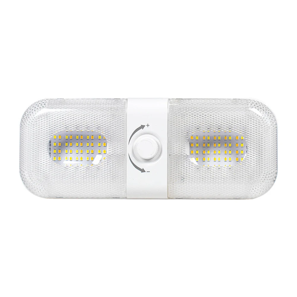 RV LED Ceiling Light with Stepless Dimming Function and Light Output Options Including White Warm Yellow and Yellow