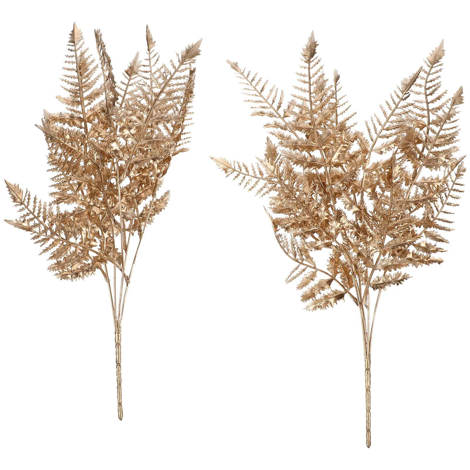 

2Pcs Christmas Artificial Leaves High Simulation Decorative Leaves for Wreath DIY Flower Arrangements Xmas Tree Picks Party