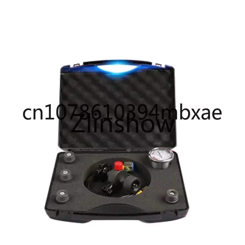 0-400Bar 6000Psi Pressure Gauge Test Kit    Hydraulic Accumulator Nitrogen Charging Valve Five Types of Adapters