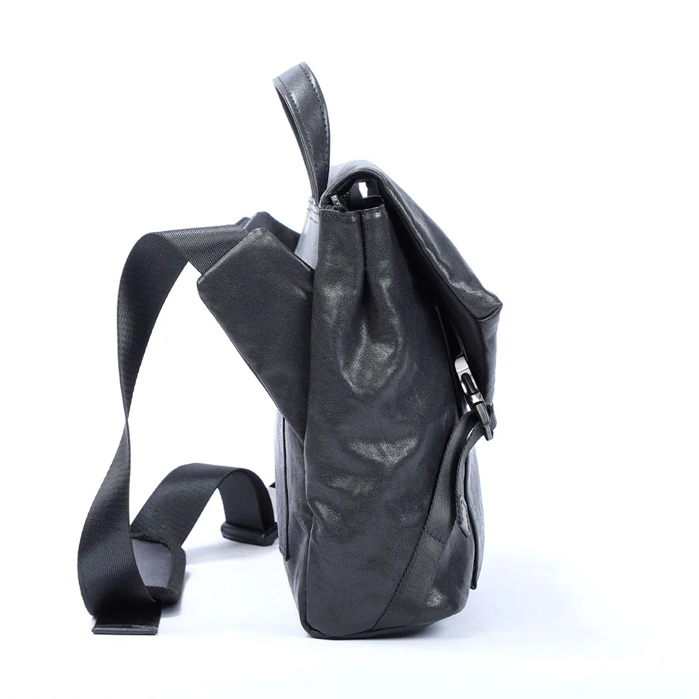 S.WORKER Herren-Umhängetasche aus Vollnarbenleder | Modische Umhängetasche, Crossbody-Tagesrucksack – Detail 8
