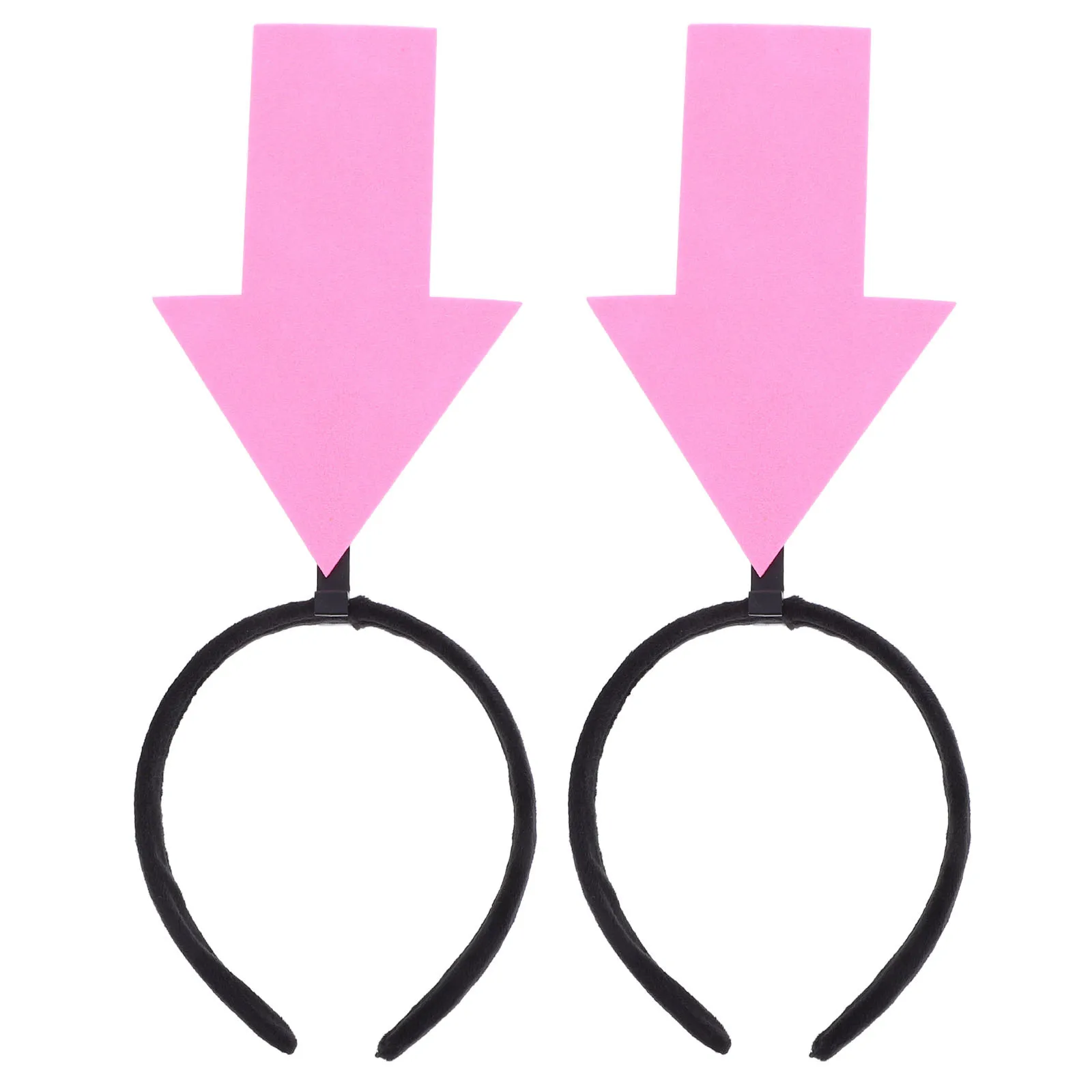 

2Pcs Arrowhead Shape Headdress Fun Lightweight Headband for Birthday Party Halloween Cosplay Event Photo Props Festival