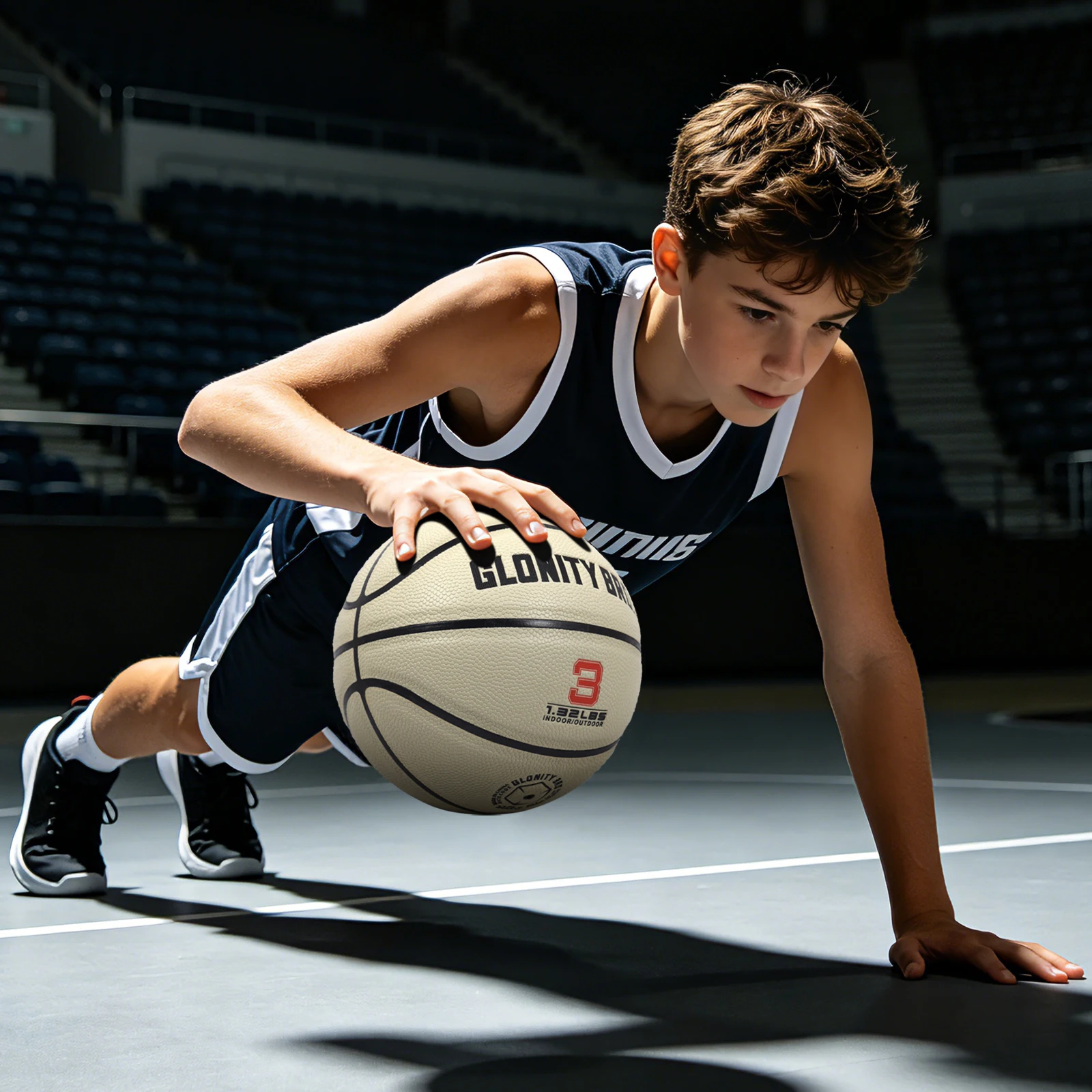 Size 3 Small Ball Weighted Basketball Trainer Heavy Basketball For Indoor&Outdoor Strength Training&Improving Ball Control